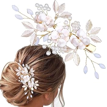 Amazon.com : LLSME Hair Clip, Crystal Bridal Wedding Hair Amazon.com : LLSME Hair Clip, Crystal Bridal Wedding Hair